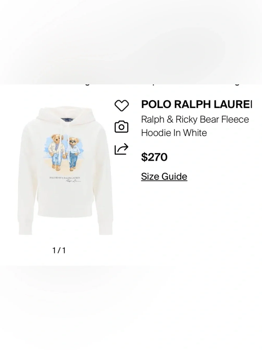 Polo Ralph Lauren The Ralph and Ricky Bear Fleece Hoodie - Picture 11 of 11